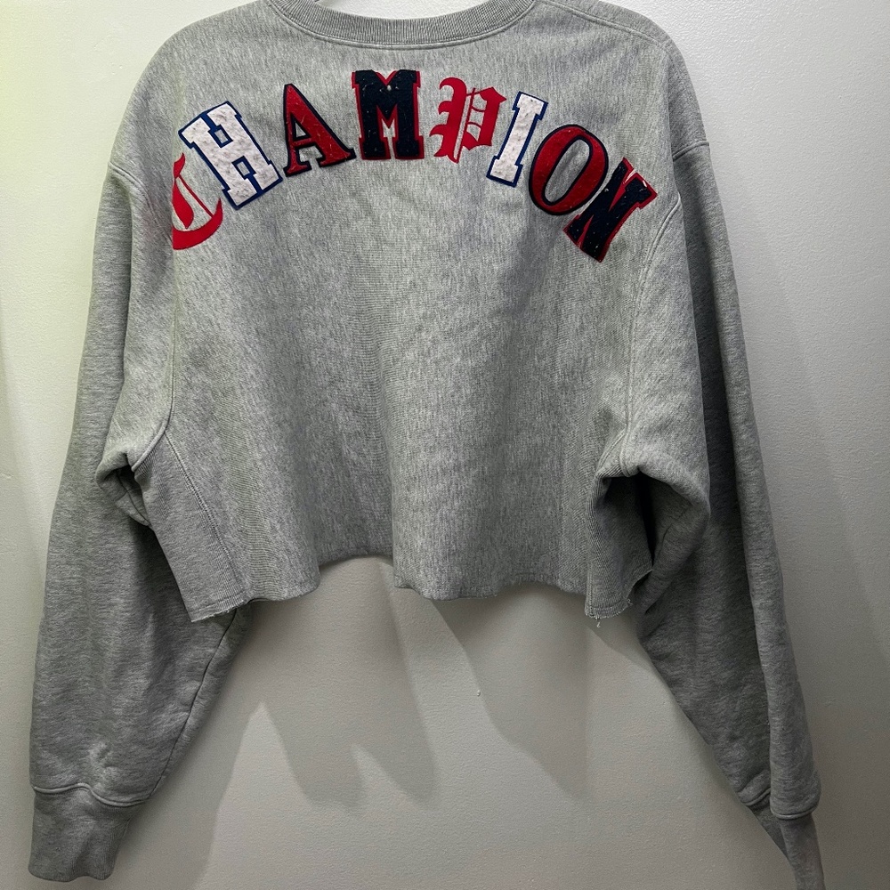 Champion Sweatshirt/Pullover Cropped GRAY 2XL